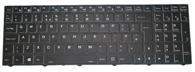 Main image of Laptop Keyboard for Stone STONEBOOK PRO P103B United Kingdom UK with Frame New Black
