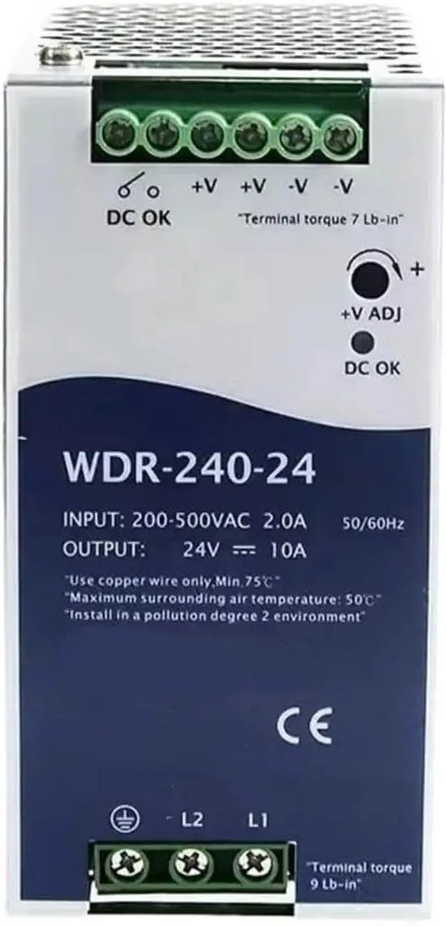 Main image of Guideway Switching Power Supply 240W WDR-240-24 WDR-240-48(WDR-240-24V)