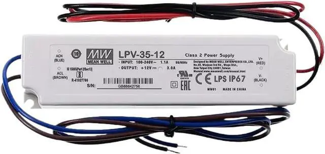 Alt view image 4 of 4 - LPV-35 LPV-35-5 LPV-35-12 LPV-35-15 LPV-35-24 LPV-35-36 35W Single Output Switching Power Supply(LPV-35-24)