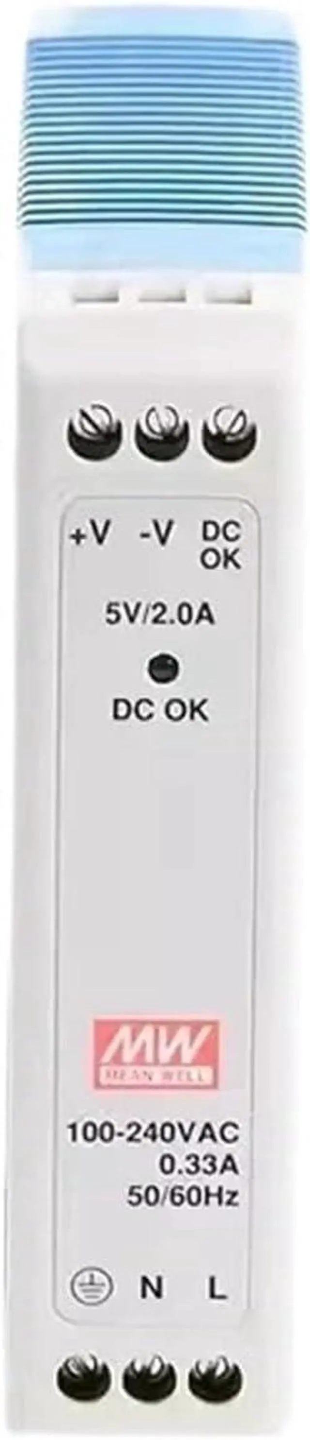 Alt view image 2 of 4 - MDR-10 MDR-10-5V 2A MDR-10-12V 0.84A MDR-10-15V 0.67A MDR-10-24V 0.42A Guideway Type 10W Switching Power Supply(MDR-10-24V 0.42A)