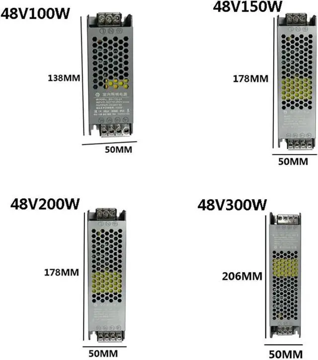 Alt view image 5 of 5 - Switching Power Supply AC-DC LED Power Supply 110V 220V to 12V 24V 48V 60W 100W 300W for LED Strip Light(12V_200W)