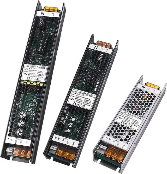 Alt view image 3 of 6 - Dimmable Power Supply Switching Light AC 220V to DC 12V 24V Ultra Thin Power Adapter(12V_150W)