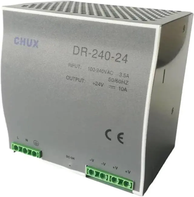 Alt view image 2 of 4 - 240W Din Rail Power Supply 24V 10A Ac Converter DR-240-24 SMPS Switching Power Supplier for CCTV led Light