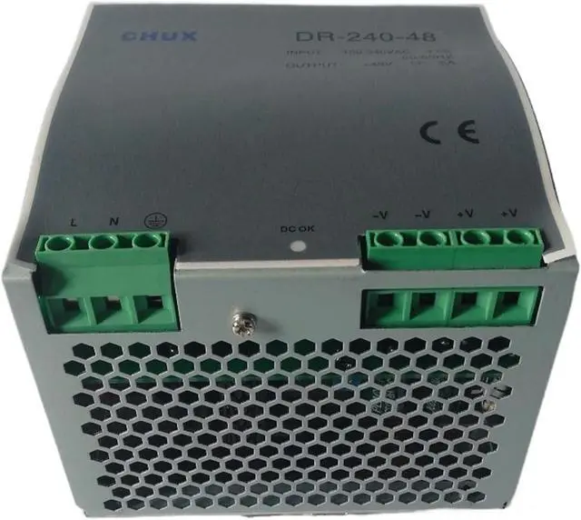 Alt view image 3 of 4 - Din Dail Switching Power Supply 48V 5A AC to SMPS DR-240-48 Din Rail Power Supply 240W 48V 5A for Led Light