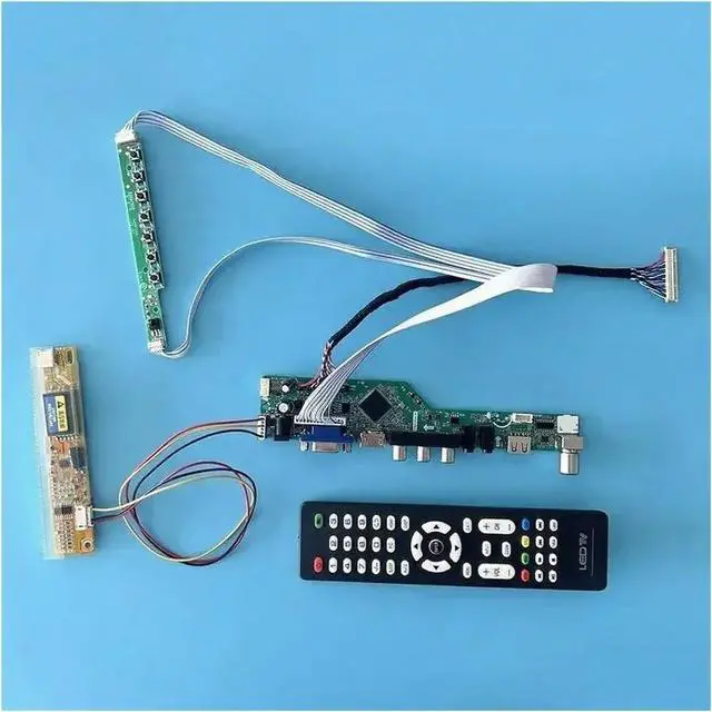Alt view image 2 of 5 - for LTN141BT06-002 LTN141WD-L07 Controller Driver Board Kit 1CCFL 1440×900 LCD Display 30-Pin LVDS TV Analog AV+HDMI+VGA+IR+USB(for LTN141BT06-002)