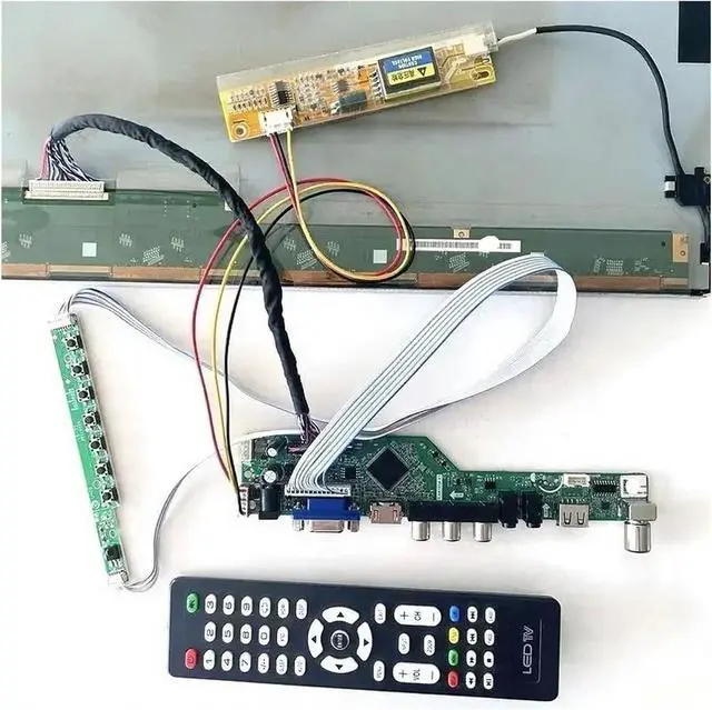 Alt view image 5 of 5 - for LTN141BT06-002 LTN141WD-L07 Controller Driver Board Kit 1CCFL 1440×900 LCD Display 30-Pin LVDS TV Analog AV+HDMI+VGA+IR+USB(for LTN141BT06-002)