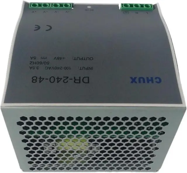Alt view image 4 of 4 - Din Dail Switching Power Supply 48V 5A AC to SMPS DR-240-48 Din Rail Power Supply 240W 48V 5A for Led Light