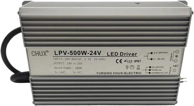 Alt view image 3 of 4 - 500W Waterproof Power Supply 24V 36V 48VDC Outdoor Waterproofing Switching Power Supply Smps LPV-500W(36V_500W)