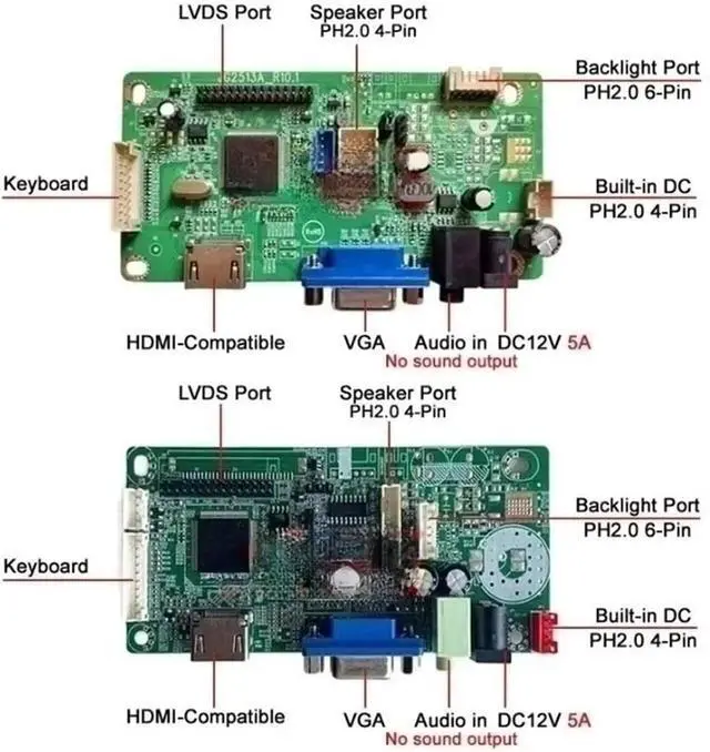 Alt view image 3 of 5 - for LM195WD1 LM195WD2 M195FGK M195RTN01 LCD Monitor Driver Board 30-Pin LVDS HDMI-Compatible Matrix 1600×900 VGA 19.5" Kit DIY(for M195RTN01.1)