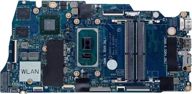 Alt view image 3 of 7 - Replacement for Dell Vostro 3420 Motherboard GDM51 LA-L242P i7-1165G7 Processor MX350 2GB 06HJ0J 6HJ0J