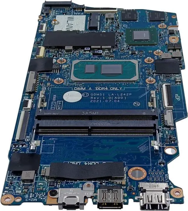 Alt view image 4 of 7 - Replacement for Dell Vostro 3420 Motherboard GDM51 LA-L242P i7-1165G7 Processor MX350 2GB 06HJ0J 6HJ0J