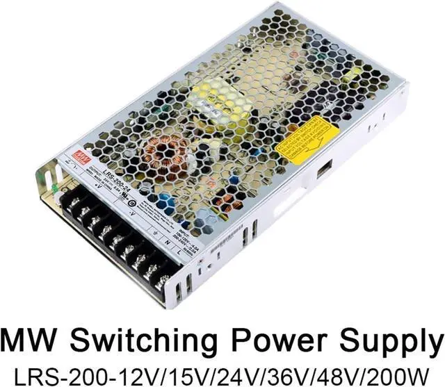 Alt view image 3 of 3 - LRS-200-3.3V 4.2V 5V 12V 15V 24V 36V 48V Switching Power Supply AC/DC 200W Single Output(LRS-200-48V)