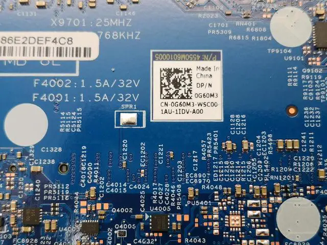 Alt view image 7 of 7 - 0G60M3 for Latitude 5520 Laptop Mainboard I7-1185G7 19819-1 100% Full Teste