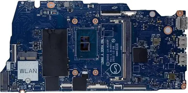 Alt view image 2 of 7 - Replacement for Dell Inspiro 3530 Motherboard IDH50 LA-M369P Mainboard N100 Processor 03DMTT 3DMTT