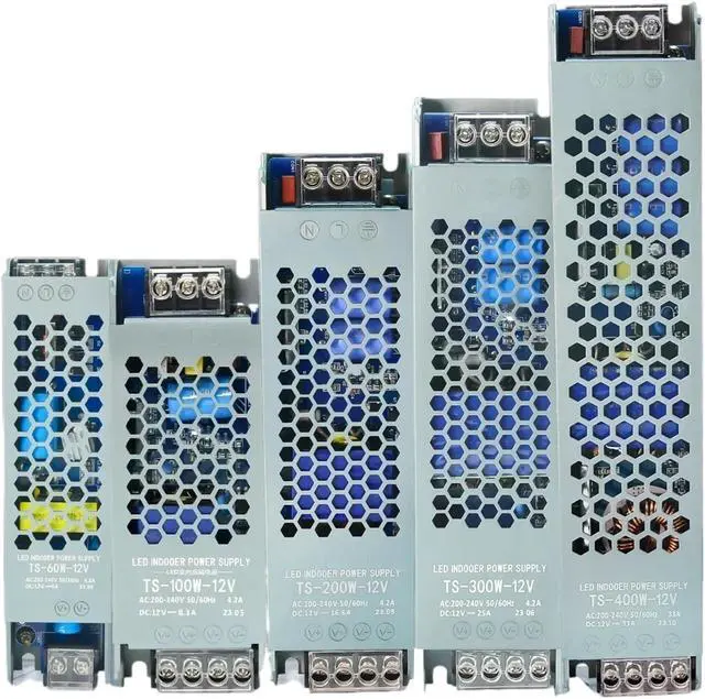 Alt view image 2 of 4 - Switching Power Supply Light 60W 100W 200W 300W 400W DC 12V 24V Power Supply Adapter for Led Strip CCTV(24V,400W)