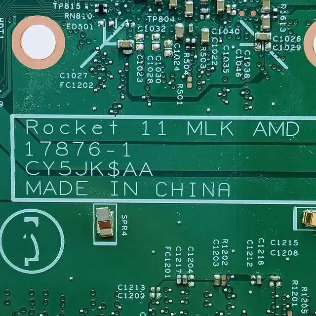 Alt view image 6 of 7 - Replacement for Dell Inspiron 11 3180 Motherboard Rocket 11 MLK AMD 17876-1 Mainboard E2-9000E Processor 0T1RGK T1RGK