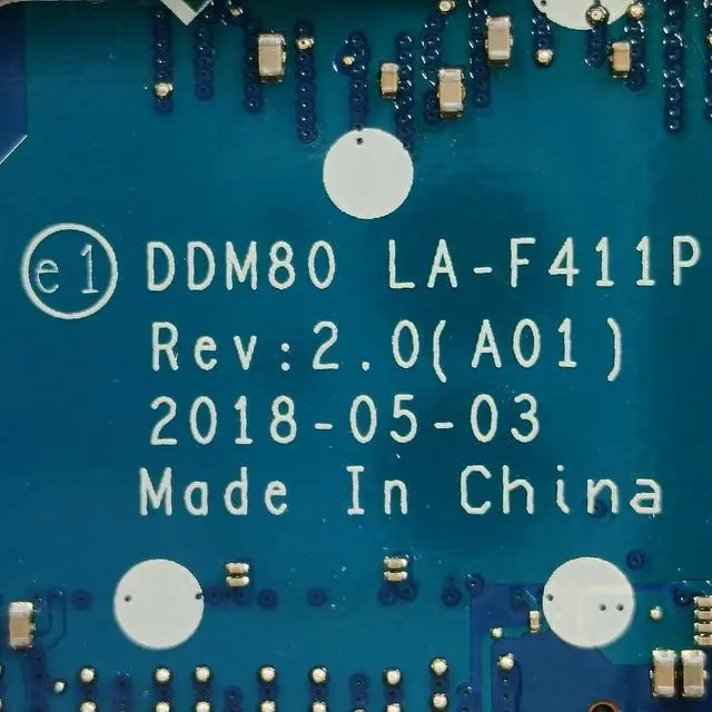 Alt view image 6 of 7 - Replacement for Dell Latitude 5590 Motherboard DDM80 LA-F411P Mainboard i7-8650U Processor 0GKGF4 GKGF4