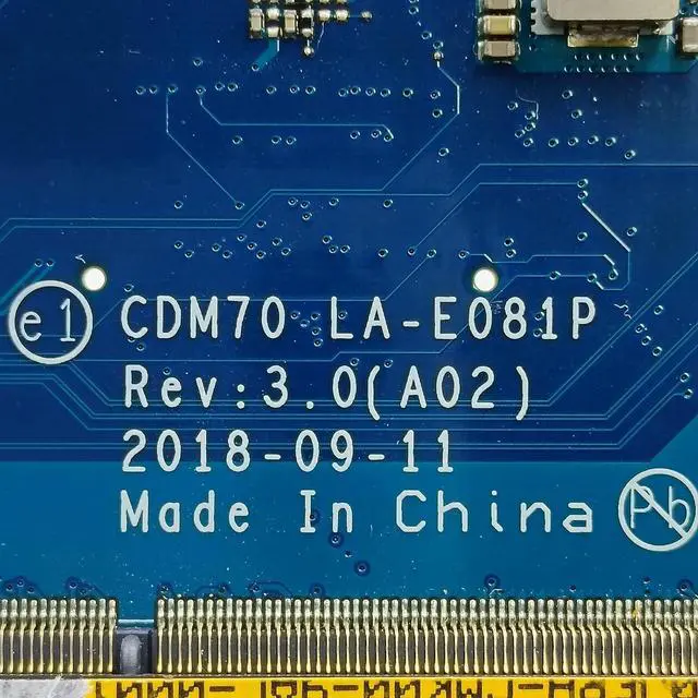 Alt view image 6 of 7 - Replacement for DELL Latitude 5480 Motherboard CDM70 LA-E081P Mainboard i5-7300U Processor 09F5RW 9F5RW