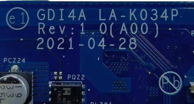 Alt view image 6 of 7 - Replacement for Dell Vostro 3400 Motherboard GDI4A LA-K034P Mainboard i7-1165G7 Processor 0F3DD5 F3DD5