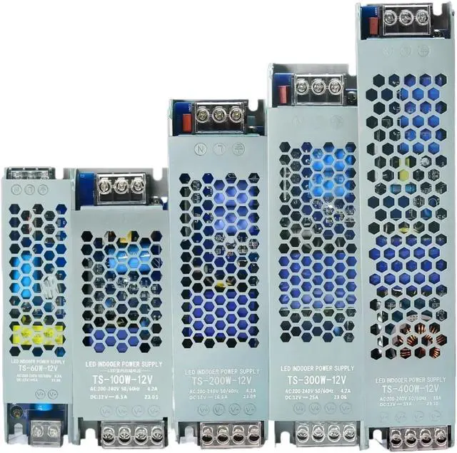 Alt view image 2 of 4 - Lighting DC 12V 24V LED Switching Power Supply 60W 100W 200W 300W 400W Ultra Thin No Noise Driver for LED Strips(12V,400W)