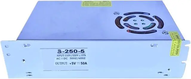 Alt view image 3 of 3 - Luminous Letters 5V50A Power Supply 5V250W Display Power Supply 5V 5.5V 4.5Vled Switching Power Supply(5V50A 250W)