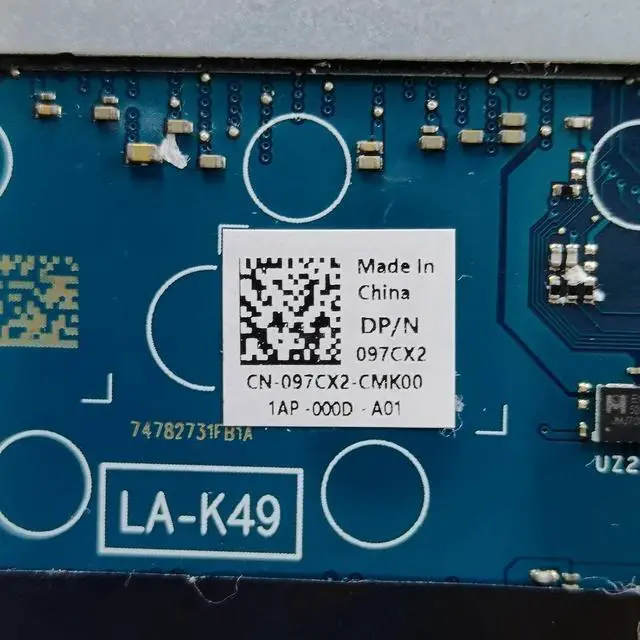 Alt view image 5 of 7 - Replacement for Dell Latitude 5420 Motherboard GDF40 LA-K492P System Board i5-10210U Processor 097CX2 97CX2