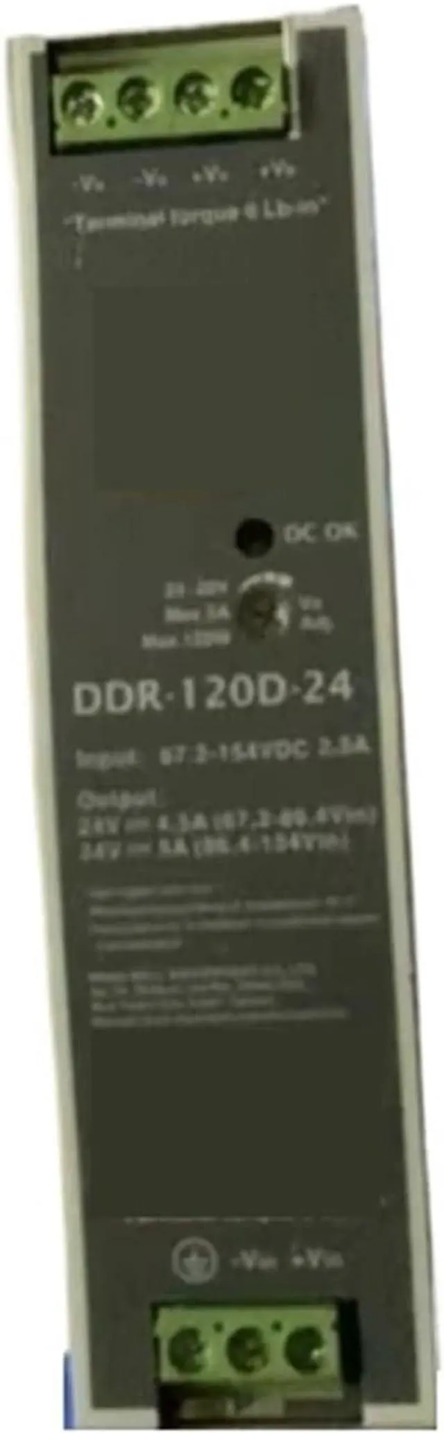 Main image of DC-DC Converter DDR-120D-24 Switching Power Supply 120W DIN Rail Type