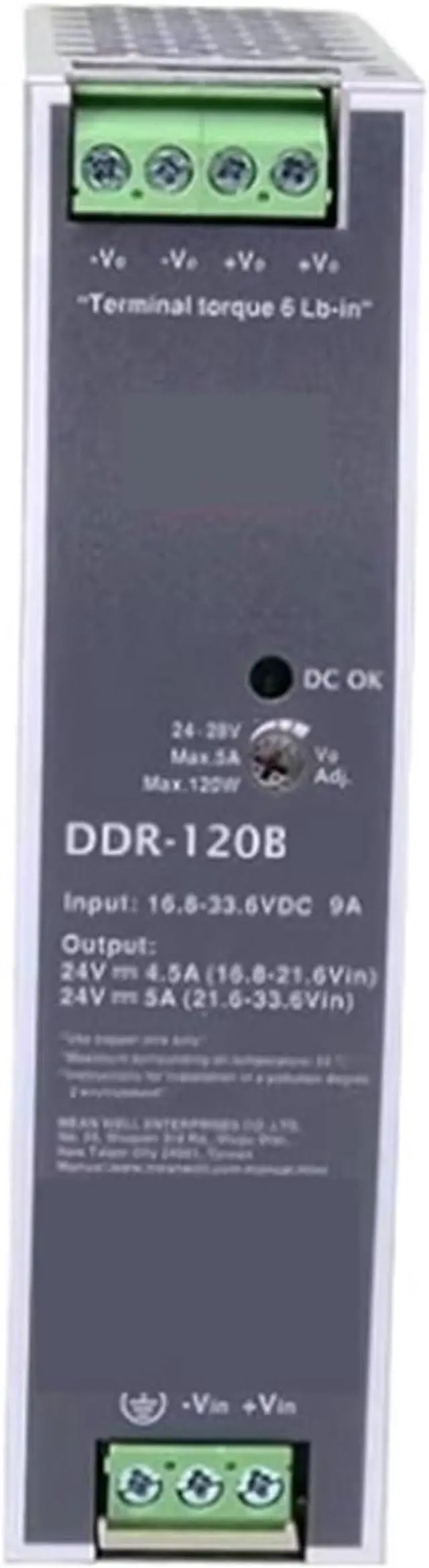 Main image of DC-DC Converter DDR-120B-48 Switching Power Supply 120W DIN Rail Type
