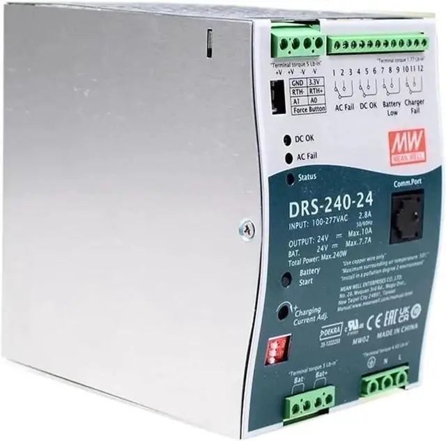 Main image of Switching Supply DRS-240 Series DRS-240-12 DRS-240-24 DRS-240-36 DRS-240-48 All-in-One Intelligent Security Power(DRS-240-24)