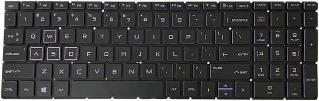 Alt view image 3 of 7 - ZAHARA US Purple Keyboard Backlight Backlit Replacement for HP Pavilion Gaming 15-CX NSK-XN2BC PK1328B1B0900101