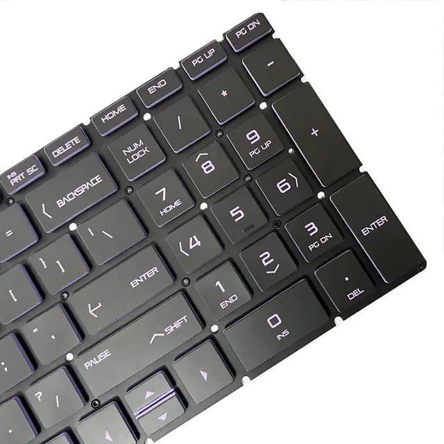 Alt view image 4 of 7 - ZAHARA US Purple Keyboard Backlight Backlit Replacement for HP Pavilion Gaming 15-CX NSK-XN2BC PK1328B1B0900101