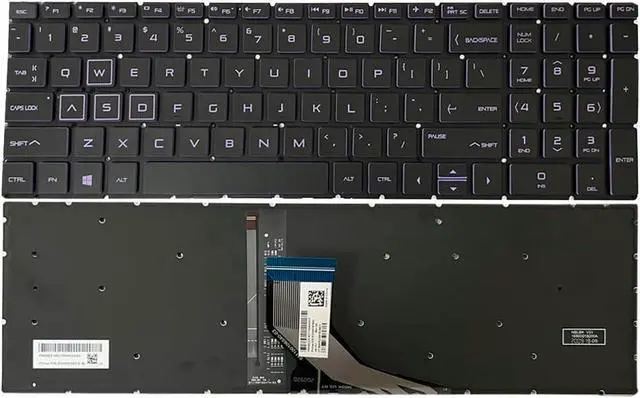 Main image of ZAHARA US Purple Keyboard Backlight Backlit Replacement for HP Pavilion Gaming 15-CX NSK-XN2BC PK1328B1B0900101