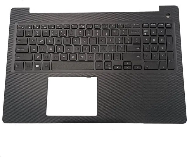 Main image of Replacement for Dell Inspiron 15 3000 3583 Laptop Upper Top Cover Case Palmrest Non-Backlit Keyboard Assembly Part P4MKJ 0P4MKJ Black