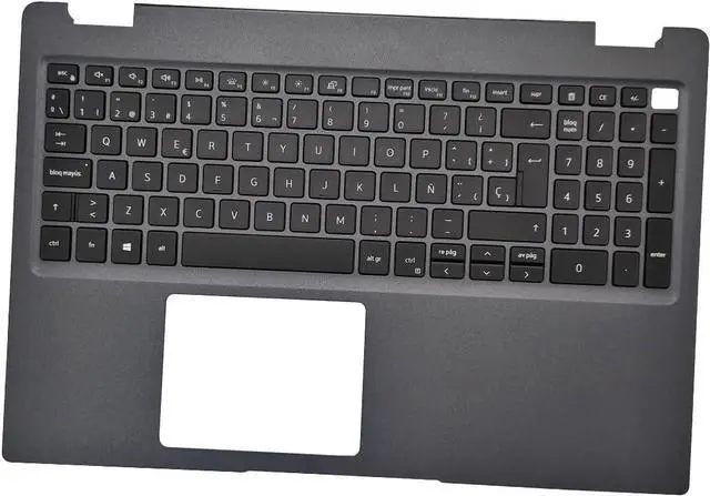 Main image of Laptop Spanish Keyboard Compatible for Dell Latitude 3510 E3510 JYG4Y 0JYG4Y Palmrest Upper Cover Case Backlit