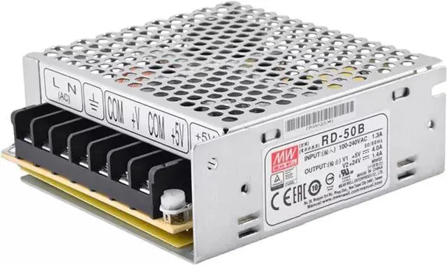 Alt view image 5 of 6 - 50W Switch Power Supply RD-50A RD-50B 5V 12V 24V for Co2 Cutting and Engraving Machine(RD-50B)