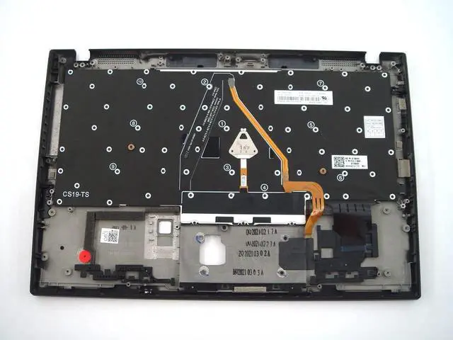 Alt view image 3 of 4 - Parts for Lenovo ThinkPad X1 Carbon 7th Gen 7 Palmrest US Keyboard Bezel Upper Case 5M10V25500