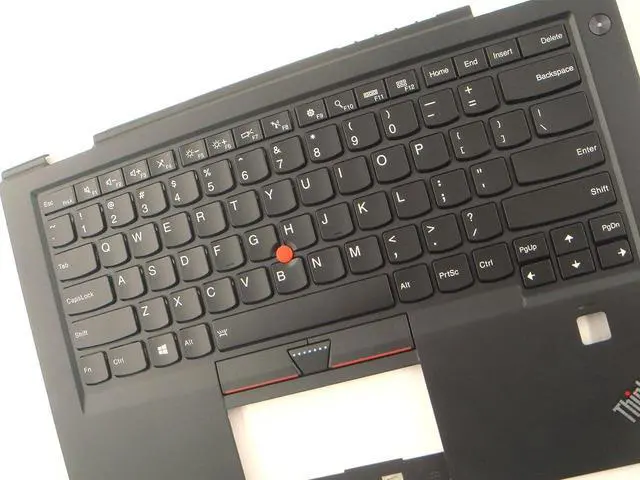 Alt view image 3 of 3 - Parts for Lenovo ThinkPad X1 Carbon 4th Gen 4 Palmrest Keyboard Bezel US Backlit 01AV154 01AV193