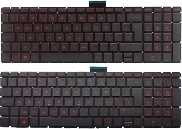 Main image of OEM HP Pavilion 15 Series Red Laptop Keyboard Replacement - Compatible with 15-AS, 15T-AS, 15-AE, 15-AH, 15T-AE, 15-BC, 15-AX, 15-AN, 15-BK, 15-AB, 15-AQ - New UK/Belgium Layout Accessories(Uk keyboar
