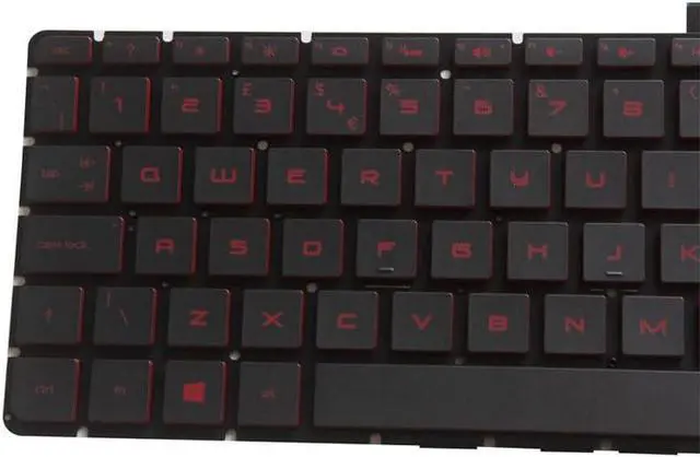 Alt view image 3 of 3 - OEM HP Pavilion 15 Series Red Laptop Keyboard Replacement - Compatible with 15-AS, 15T-AS, 15-AE, 15-AH, 15T-AE, 15-BC, 15-AX, 15-AN, 15-BK, 15-AB, 15-AQ - New UK/Belgium Layout Accessories(Uk keyboar