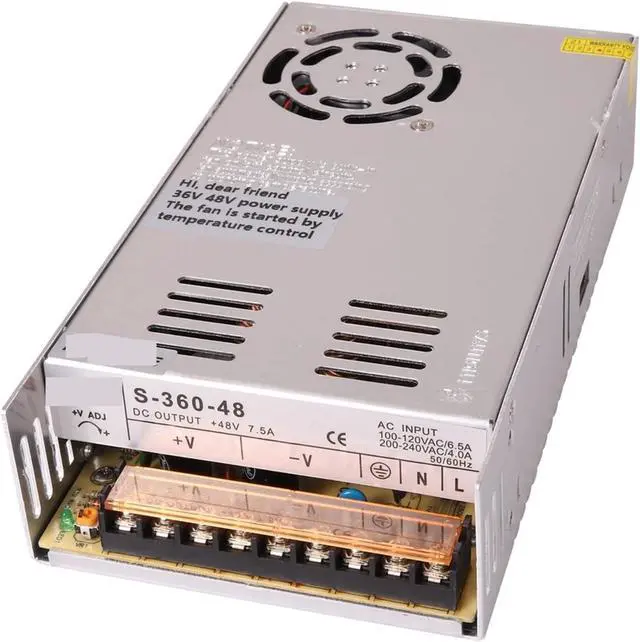 Alt view image 3 of 6 - Switching Power Supply Light 250W 360W 400W 500W 600W Input Voltage 110V 220VAC to Output Voltage DC 48V SMPS(400W 48V8.3A)