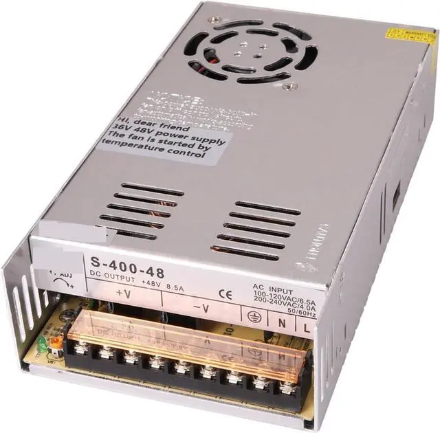 Alt view image 4 of 6 - Switching Power Supply Light 250W 360W 400W 500W 600W Input Voltage 110V 220VAC to Output Voltage DC 48V SMPS(400W 48V8.3A)