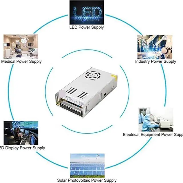 Alt view image 6 of 6 - Switching Power Supply Light 250W 360W 400W 500W 600W Input Voltage 110V 220VAC to Output Voltage DC 48V SMPS(400W 48V8.3A)