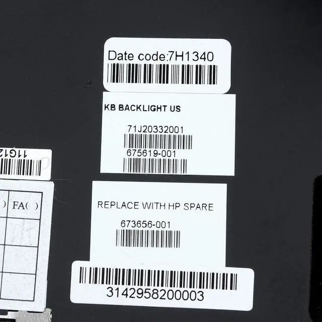 Alt view image 5 of 6 - New for HP Folio 13 13-1000 13-2000 Keyboard Glossy Frame US Backlit 673656-001