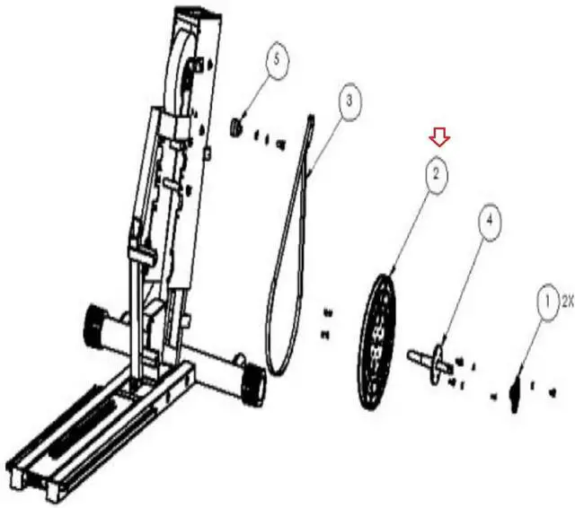 Alt view image 3 of 6 - Drive Pulley P4457 Works with SciFit ISO1011R-INT ISO1010R-INT ISO1007-INT Recumbent Bikes