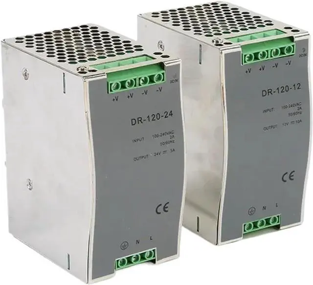 Main image of Switching Power Supply 12V 24V 48V 120W Din Rail Single Output for Industrial Led Light SMPS DR-120W Power Supplies(12V)