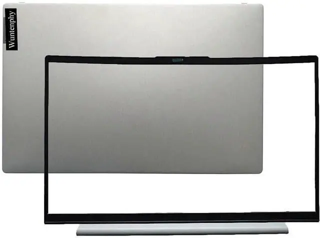 Alt view image 7 of 7 - New Replacement LCD Back Cover Front Bezel Hinges Hinge Caps with 6 Screws for Lenovo IdeaPad 5 15IIL05 15ITL05 15ARE05 81YK 81YQ 5CB0X56524 5CB0X56072 5CB0Z31048 5B30S18942 5CB0X56071 (Silver)