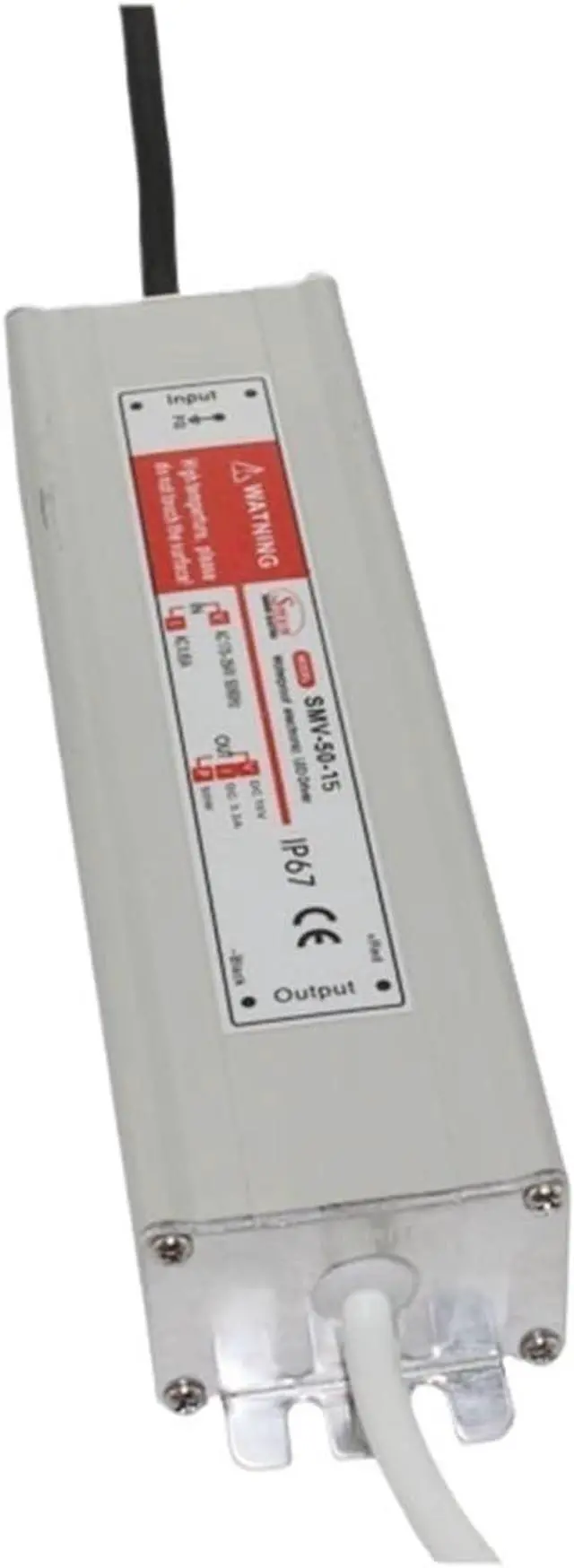 Alt view image 3 of 4 - 50W 15V 3.3A Wproof IP67 LED Driver Switching Power Supply for Led Strip Light SMV-50-15