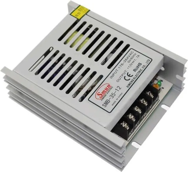Alt view image 3 of 3 - 35W Ultra Thin Type Single Output Switching Mode Power Supply 12V 3A AC-DC Slim Led Driver SMB-35-12