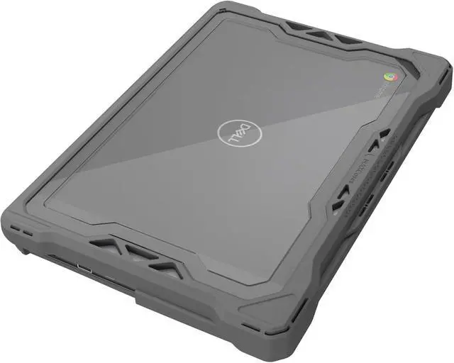 Alt view image 5 of 7 - Extreme Shell-F for Dell 3100/3110 Chromebook Clamshell (Gray/Clear)