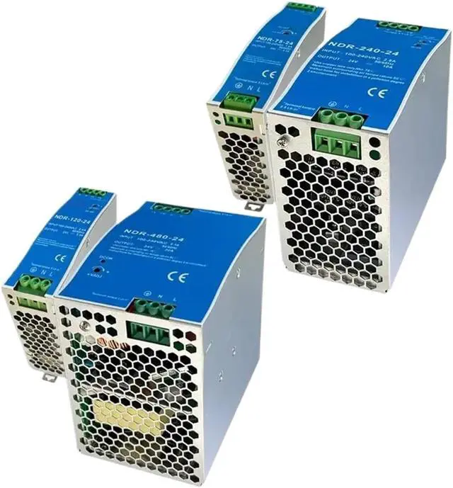 Alt view image 3 of 3 - NDR-75W 120W 240W 480W 12V 24V 48V Switching Power Supply Industrial Rail AC/DC Single Output Power(NDR-120-48V 2.5A)